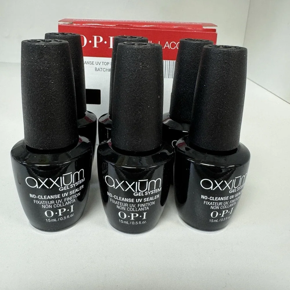 OPI AXXIUM Gel System - No-Cleanse UV Top Sealer AX 212 - 0.5oz/15mL - Set of 6